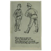 Wehrmacht, Funny soldiers postcard